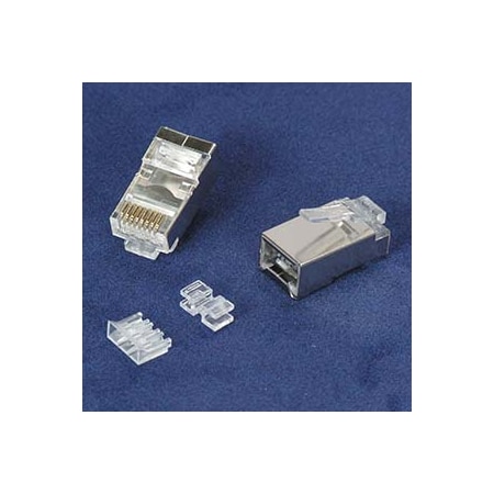 Bestlink Netware RJ45 CAT6A Shielded Plug Stranded 50 Micron 3pc type, 100pk 101233